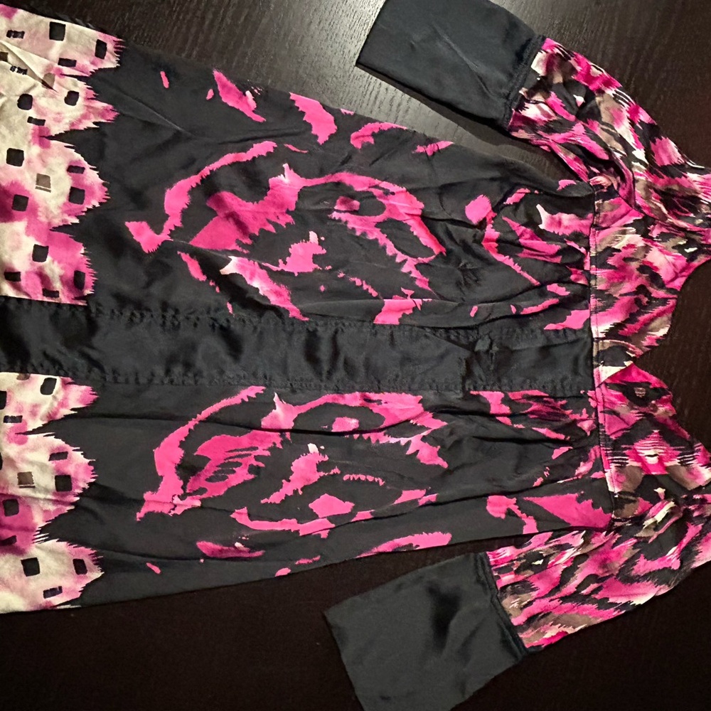 Bebe Black and Pink Mini Dress